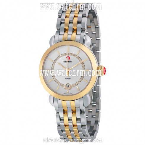 Michele CSX Elegance Mother of Pearl Dial Two-tone Ladies Watch MWW03T000064