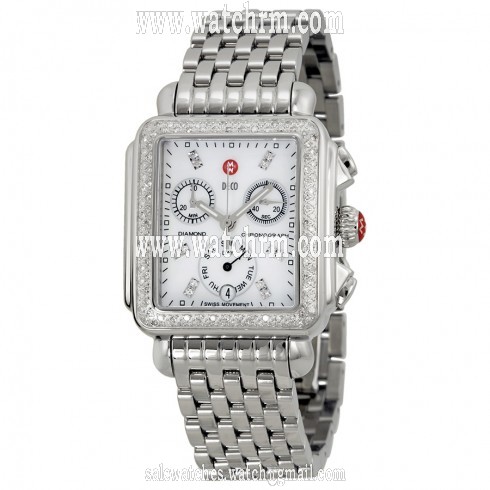 Michele Deco Day Mother of Pearl Dial Diamond Ladies Watch MWW06P000099