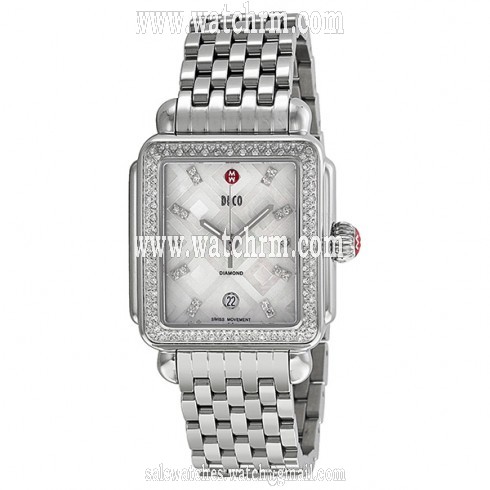 Michele Deco Diamond Geometric Mosaic Ladies Watch MWW06T000069