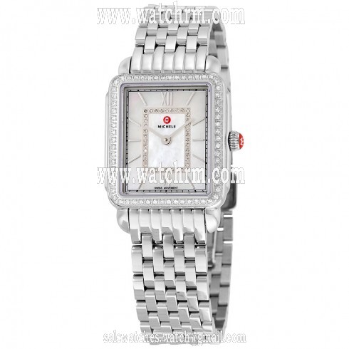 Michele Deco II Mother of Pearl Diamond Dial Ladies Watch MWW06I000001