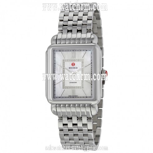 Michele Deco II Mother of Pearl Stainless Steel Ladies Watch MWW06X000015