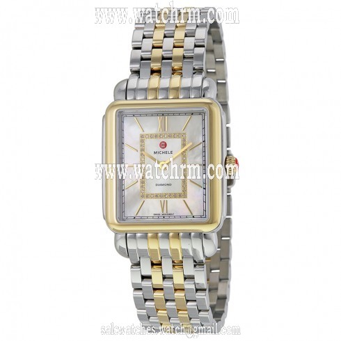 Michele Deco II Mother of Pearl Two-tone Ladies Watch MWW06X000017