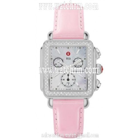 Michele Deco Diamond Sweetheart Leather Ladies Watch MWW06A000522