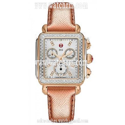 Michele Deco Signature Chronograph Diamond Ladies Watch MWW06P000233