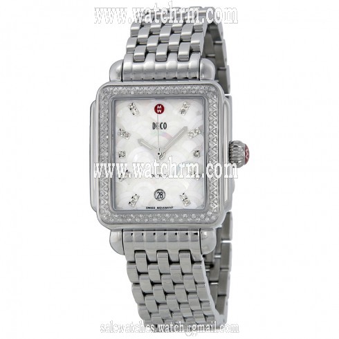 Michele Deco Signature Mother of Pearl Stainless Steel Ladies Watch MWW06T000075