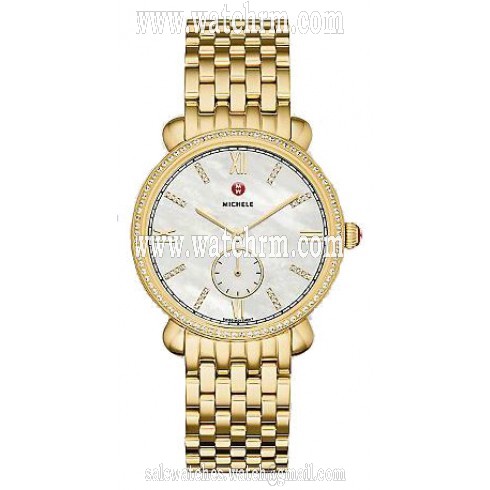 Michele Gracile Diamond Mother of Pearl Dial Ladies Watch MWW26A000009