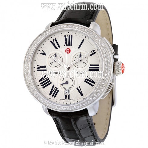 Michele Serein Chronograph Silver Dial Ladies Watch MWW21A000002
