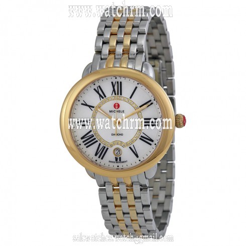 Michele Serein Mother of Pearl Dial Two-tone Ladies Watch MWW21B000015