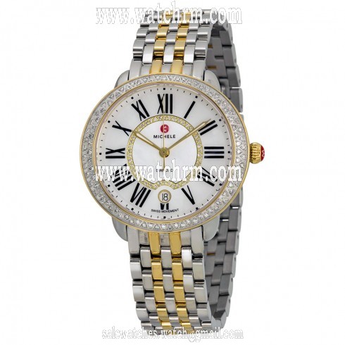 Michele Serein Mother of Pearl Two-tone Ladies Watch MWW21B000032