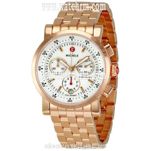 Michele Sport Sail Rose Gold Ladies Watch MWW01C000064