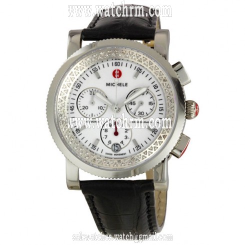 Michele Sport Sail Steel Diamond Ladies Watch MWW01C000005