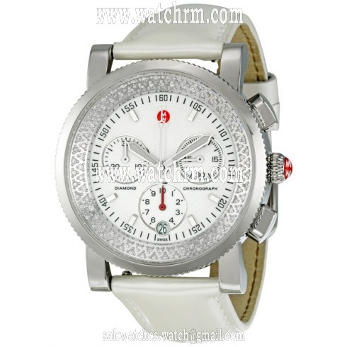 Michele Sport Sail White Dial Chronograph Ladies Watch MWW01C000010