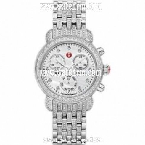 Michele Tahitian Chronograph Mother of Pearl Dial Stainless Steel Ladies Watch MWW03S000001