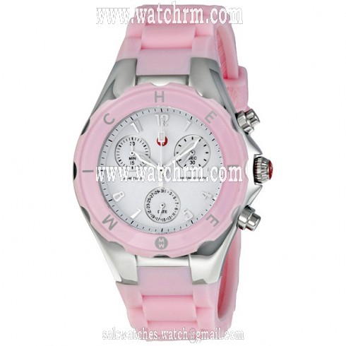 Michele Tahitian Jelly Bean Barely Pink Chronograph Ladies Watch MWW12D000021