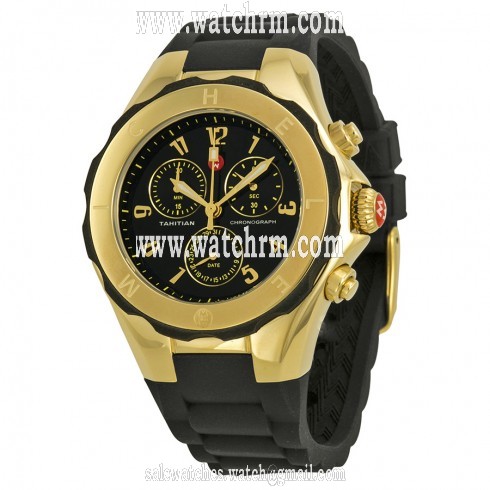 Michele Tahitian Jelly Bean Black Dial Ladies Watch MWW12F000088