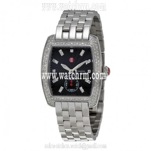 Michele Urban Mini Diamond Black Diamond Dial Watch MWW02A000403