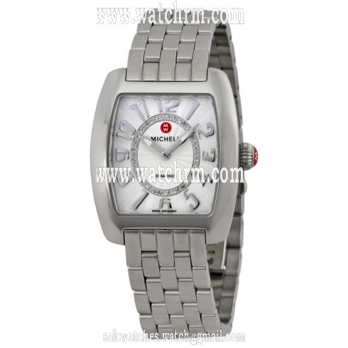 Michele Urban Mini Silver Dial Stainless Steel Ladies Watch MWW02A000585