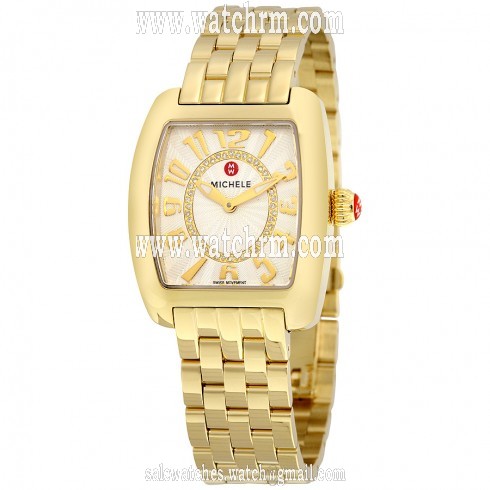 Michele Urban Mini Silver Diamond Dial Ladies Watch MWW02A000596