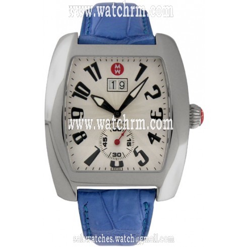 Michele Urban Steel Blue Strap Ladies Watch MWW02C000059