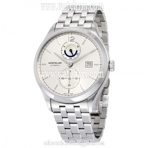 Montblanc Heritage Chronometerie Chronograph Automatic Silver Dial Stainless Steel Men's Watch 112648