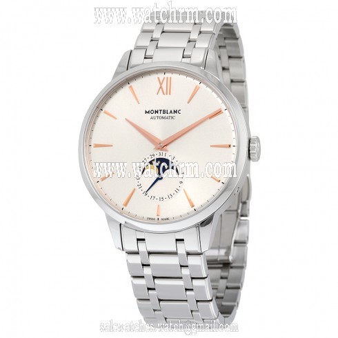 Montblanc Heritage Spirit Moonphase Automatic Silver Dial Stainless Steel Men's Watch 111621