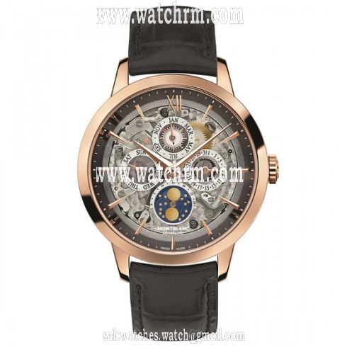 Montblanc Heritage Spirit Perpetual Calendar 18K Red Gold Men's Watch 112310