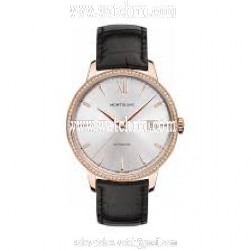 Montblanc Heritage Spirit Silver Dial 18K Rose Gold Automatic Men's Watch 112144