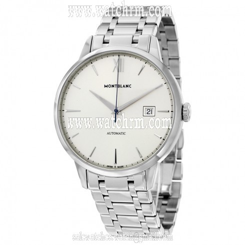 Montblanc Meisterstuck Heritage Automatic Silver Dial Stainless Steel Men's Watch 111581