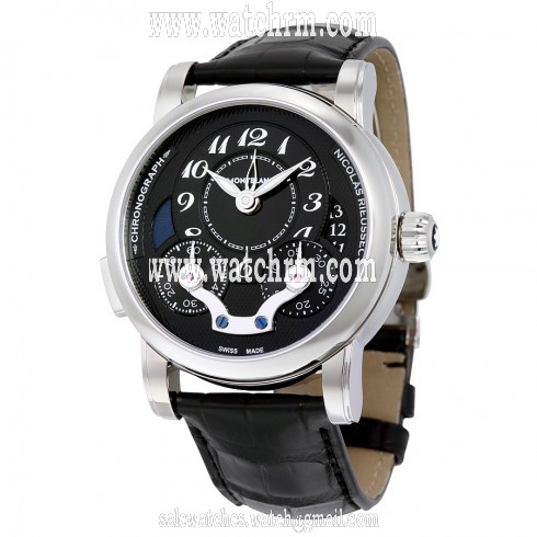 Montblanc Nicolas Rieussec Chronograph Automatic Black Dial Men's Watch 106488