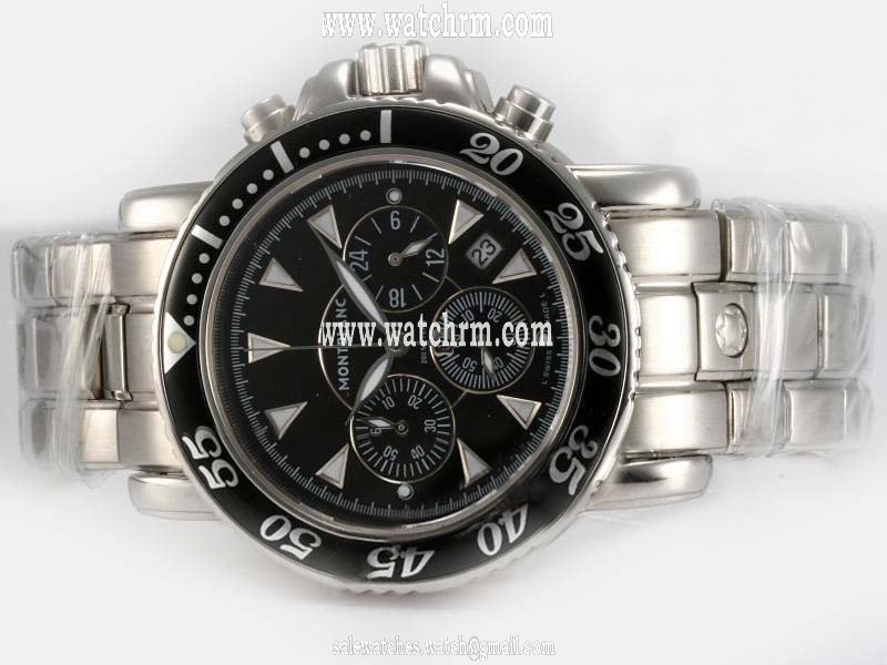 Montblanc Sport Chronograph 03273 Automatic Round Mens Watch