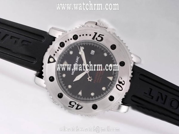 Montblanc Sport Chronograph 35777 Black Dial 38mm Stainless Steel Case Watch