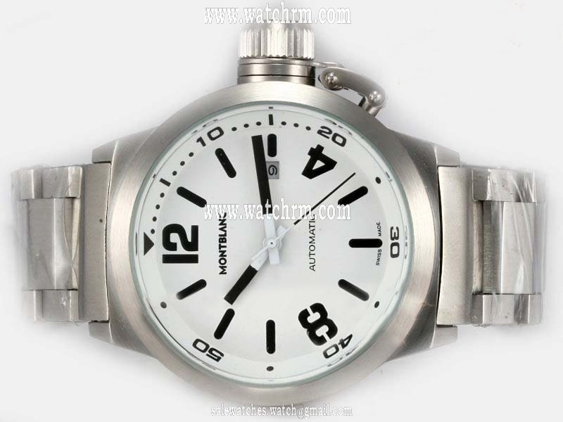 Montblanc Star Automatic 05224 45mm Mens Stainless Steel Case Watch