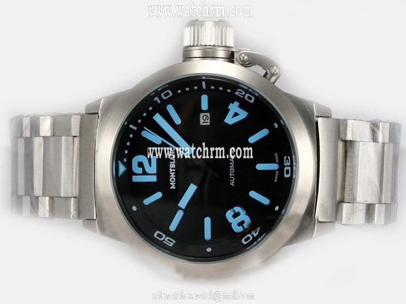 Montblanc Star Automatic 05224 Silver Stainless Steel Strap Mens Watch