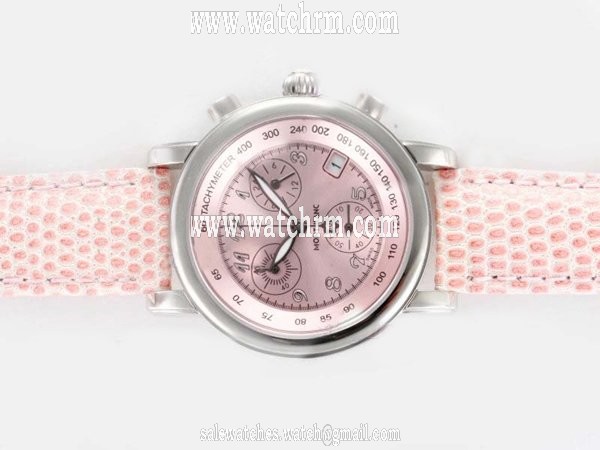 Montblanc Star Automatic 38023 Quartz Chronograph Round Pink Dial Watch