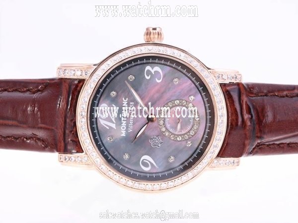 Montblanc Star Automatic 38275 Purple Dial Rose Gold Case 31mm Watch