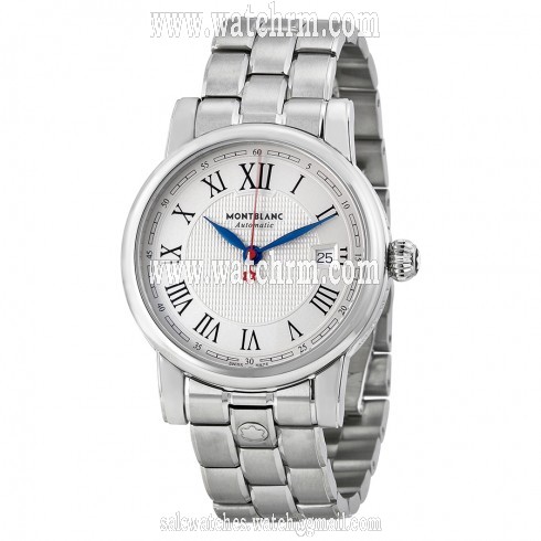 MontBlanc Star Automatic Silver White Dial Stainless Steel Men's Watch 111090