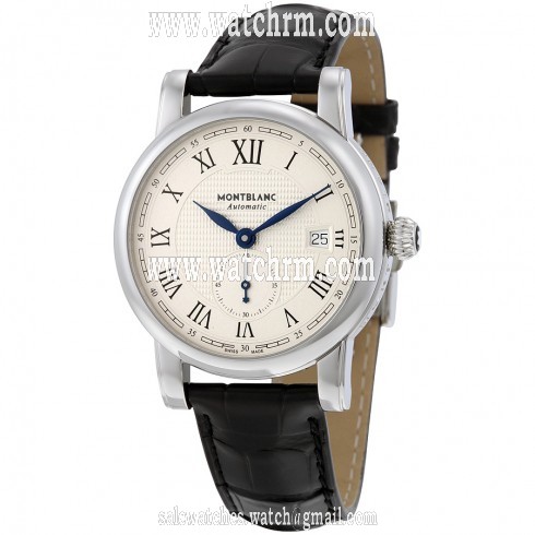 Montblanc Star Silvery-White Guilloche Dial Automatic Men's Watch 111881