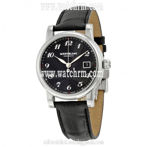 Montblanc Star Black Dial Alligator Leather Automatic Men's Watch 107314
