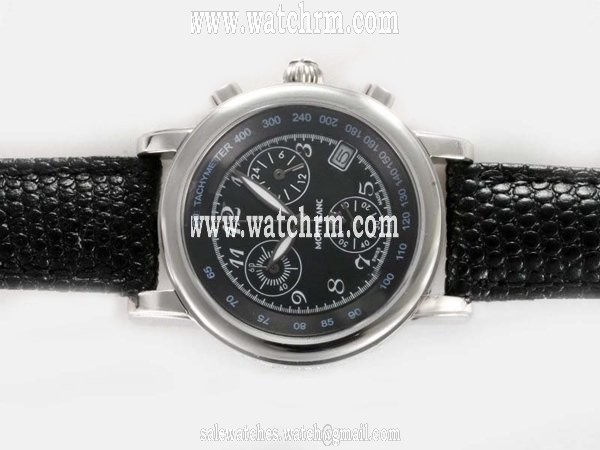 Montblanc Star Chronograph 07253 Midsize Titanium Case 33mm Watch
