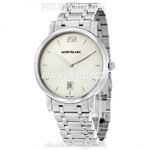 Montblanc Star Classique Silver Dial Stainless Steel Men's Watch 108768