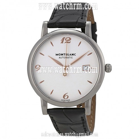 Montblanc Star Classique Silvered White Dial Automatic Men's Watch 110717