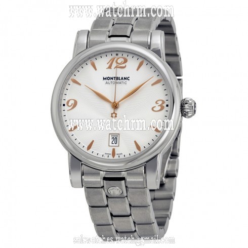 Montblanc Star Date Silver Dial Stainless Steel Automatic Men's Watch 105961