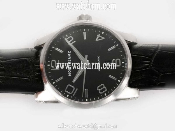 Montblanc Timewalker 09675 Round Mens Stainless Steel Case Watch