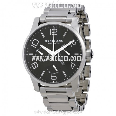 MontBlanc Timewalker Automatic Black Dial Stainless Steel Men's Watch 103095