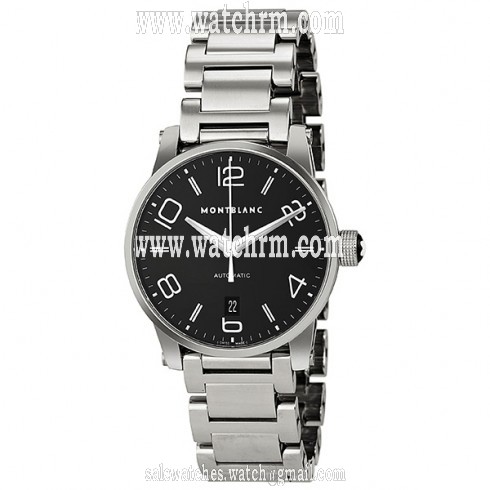 Montblanc Timewalker Automatic Black Dial Stainless Steel Men's Watch 105962