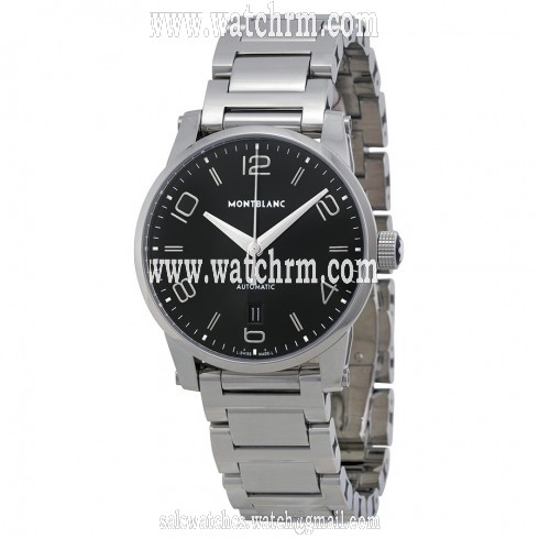 Montblanc Timewalker Automatic Black Dial Stainless Steel Men's Watch 110339