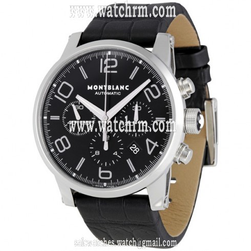 Montblanc Timewalker Black Dial Chronograph Automatic Men's Watch 9670