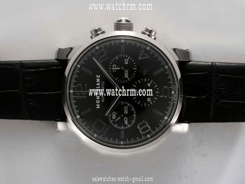 Montblanc Timewalker Chronograph 09670 43mm Stainless Steel Case Mens Watch