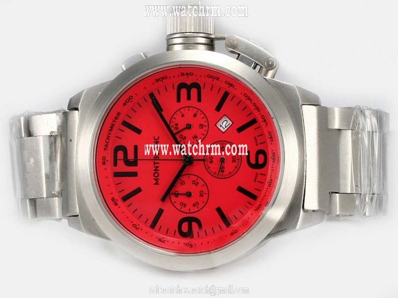 Montblanc Timewalker Chronograph 7141 Midsize 45mm Stainless Steel Case Watch
