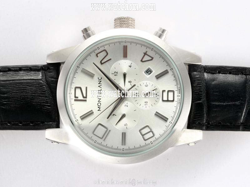Montblanc Timewalker Chronograph M29430 White Dial Round Automatic Watch